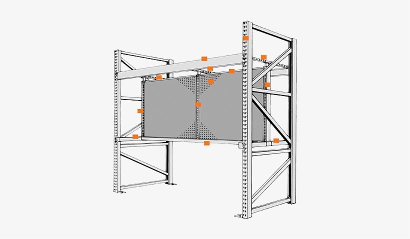 Pallet Rack Components And Accessories - Pallet Rack Accessories, transparent png #2220881