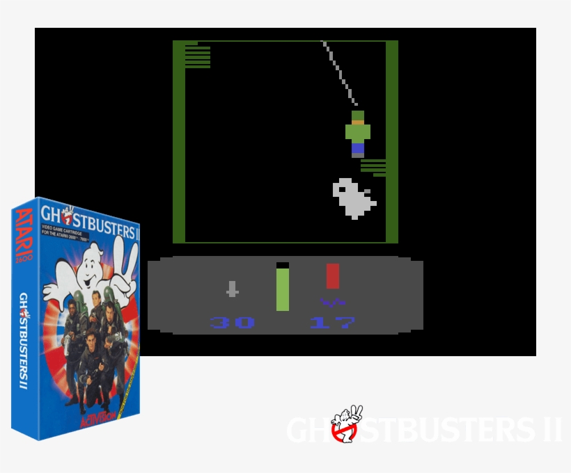 Ghostbusters Ii Atari - Framed Art Print: Ghostbusters 2, 18x12in., transparent png #2220920