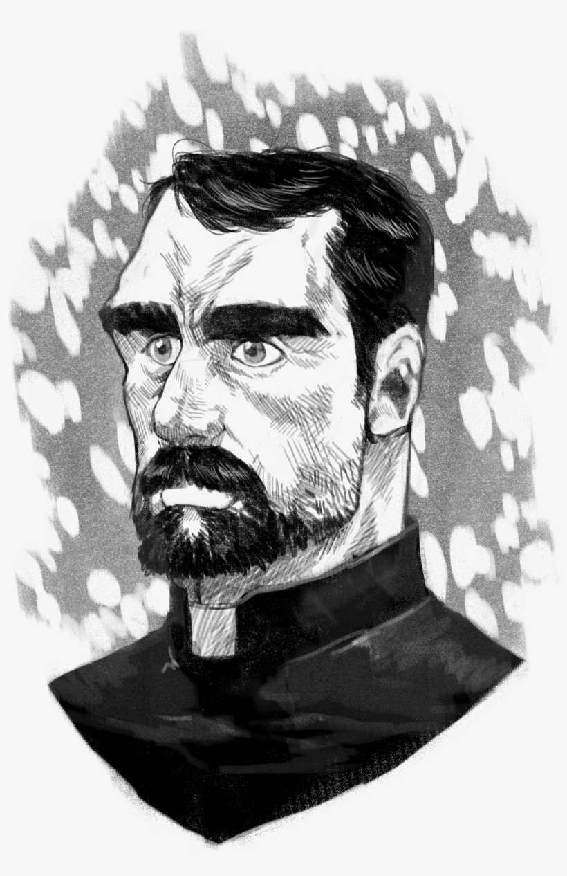 File - Priest-bust - Illustration, transparent png #2220944