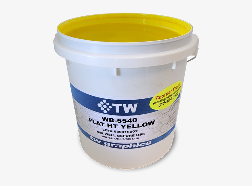 Tw 5540 Flat Halftone Yellow Water Based Poster Ink - Plastic, transparent png #2221091