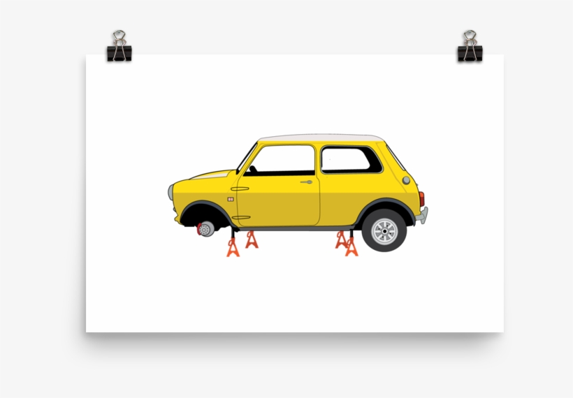 Illustrated Print - City Car, transparent png #2221114