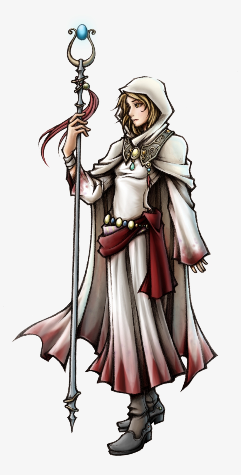 New Priest - White Mage Final Fantasy Art, transparent png #2221269