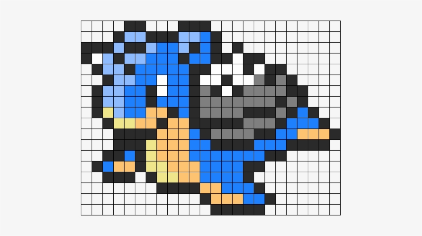 Lapras Pokemon Perler Bead Pattern / Bead Sprite - Perler Beads Pokemon Lapras, transparent png #2221556