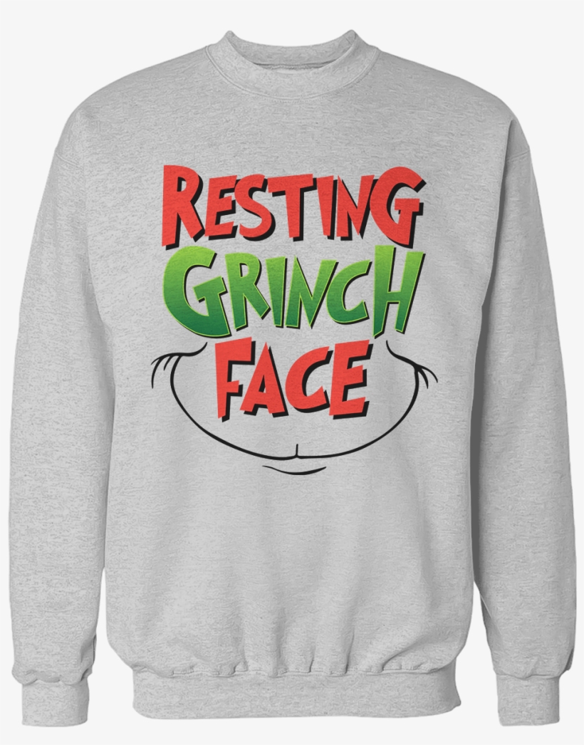 Resting Grinch Face Unisex Sweatshirt Resting Grinch - Vampire Mode Activated Hoodie Or Sweatshirt Trick Treat, transparent png #2221618