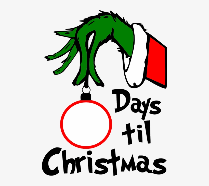 Grinch Face Png For Vinyl On Crocut Vector Transparent - Grinch Countdown To Christmas, transparent png #2221721