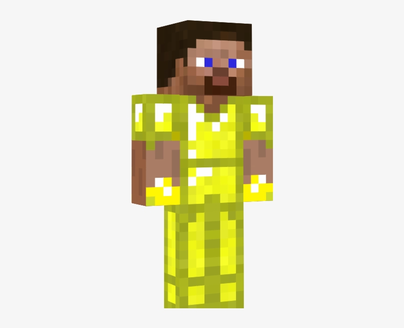 Gold Cuffed Steve Minecraft Pictures Of Steve With - Steve In Golden Armor, transparent png #2221933