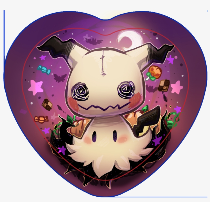 Mimikyu Heart Button - Cartoon, transparent png #2221986