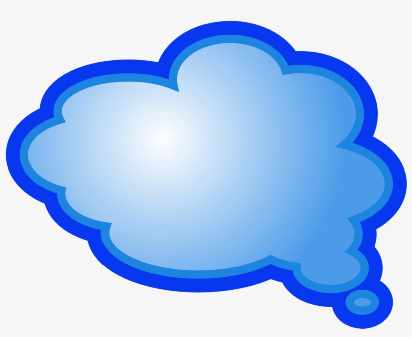 Cloud Blue Dialog Png, transparent png #2222083