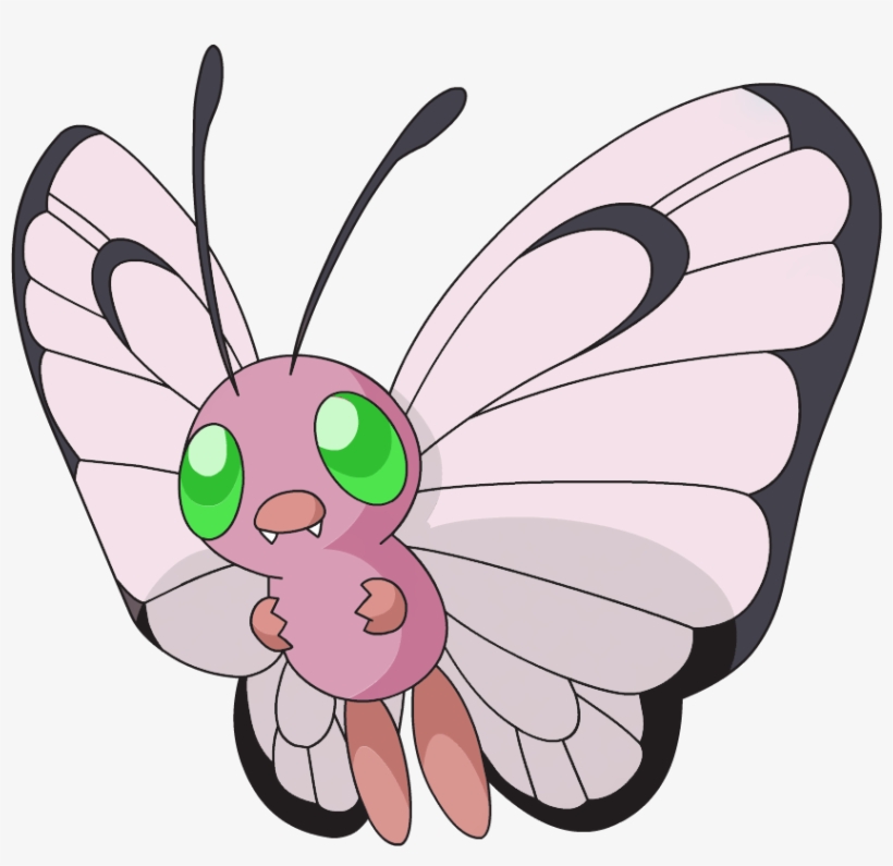 012 Butterfree Ag Pink Shiny Pokemon Butterfree Pink Free