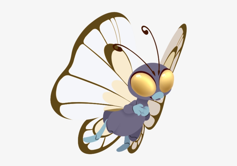 Butterfree - Fur, transparent png #2222296
