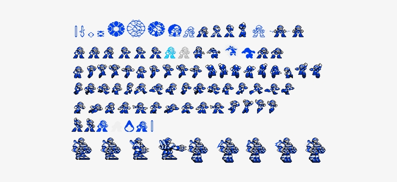 Megaman Unlimited Sprites - Mega Man Gameboy Sprites, transparent png #2222387