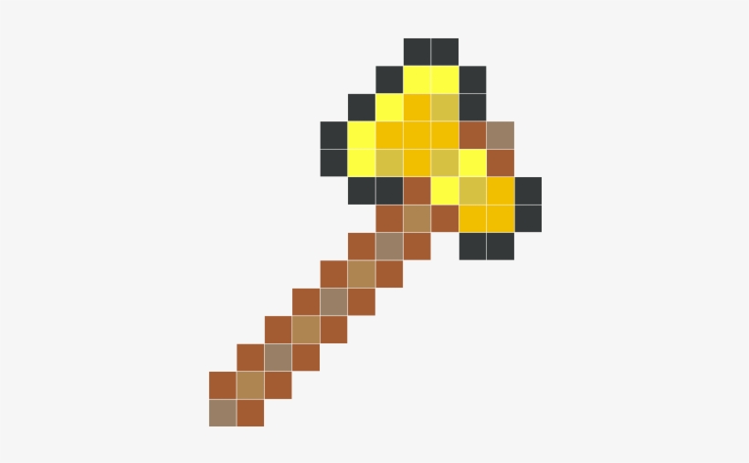 Minecraft Sword Coloring Pages Minecraft Gold Axe Minecraft Gold Pickaxe Png Free Transparent Png Download Pngkey