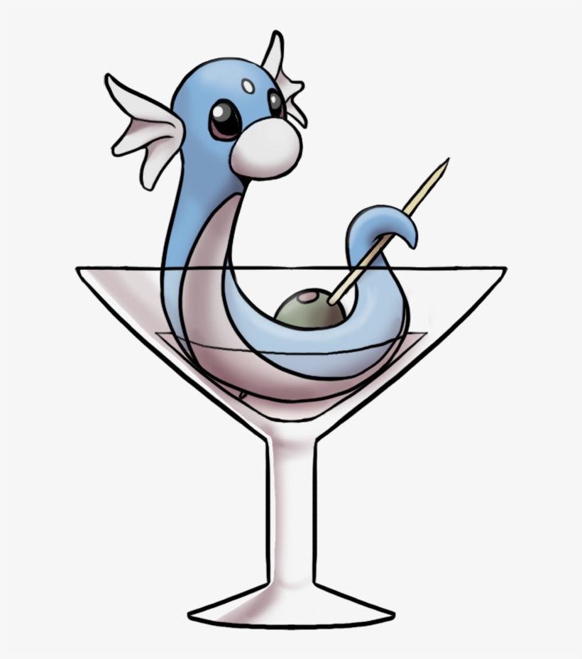 Dratini Martini Key Charm - Cartoon, transparent png #2223568