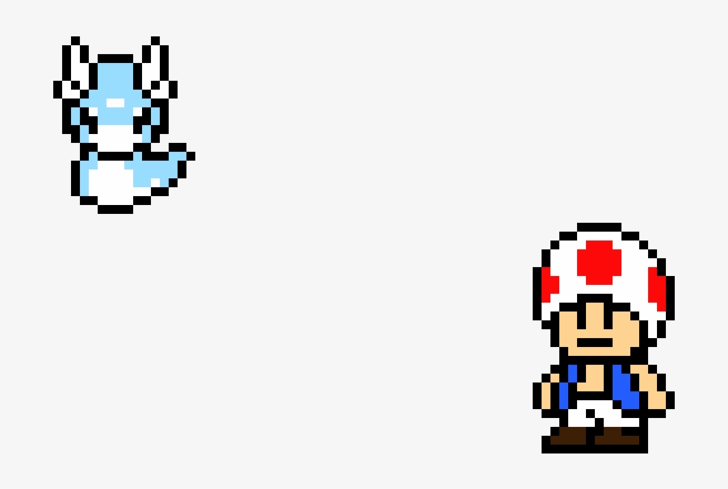 Toad And Dratini - Superhero, transparent png #2223601