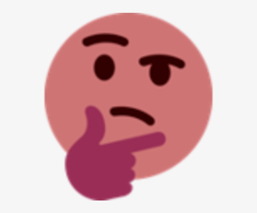 Thinking Face Emoji Know Your Meme - Discord Thinking Emoji Original, transparent png #2224629