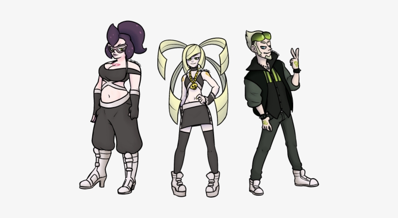 4 - Pokemon Lusamine Team Skull, transparent png #2225374