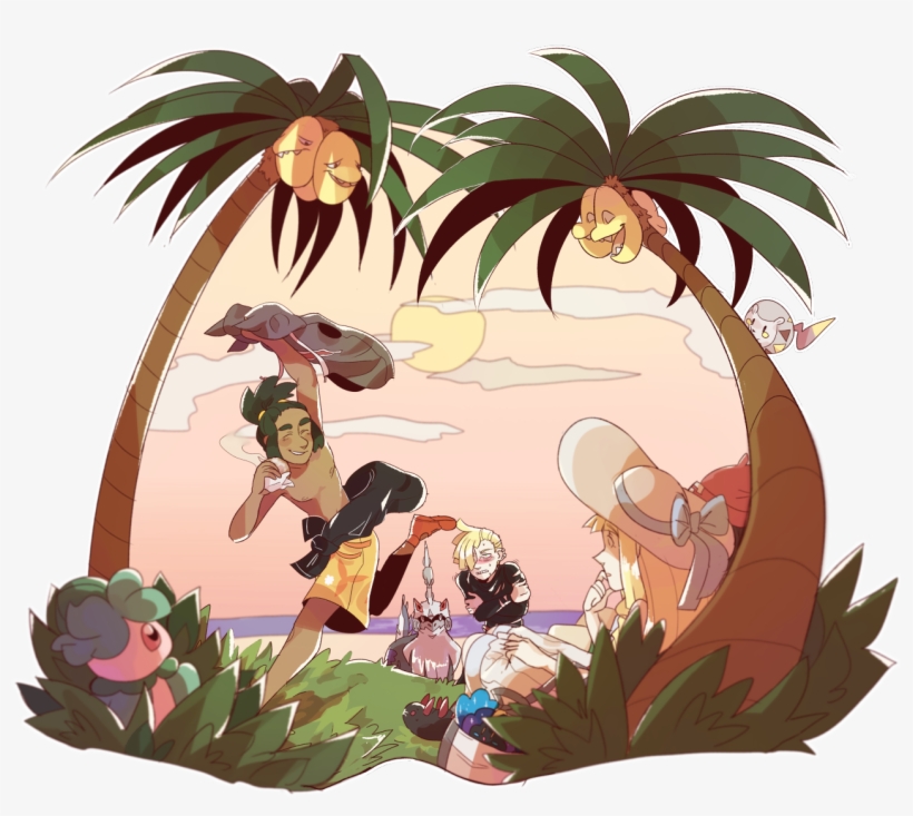 Xd - Lillie Gladion Moon X Hau, transparent png #2225461