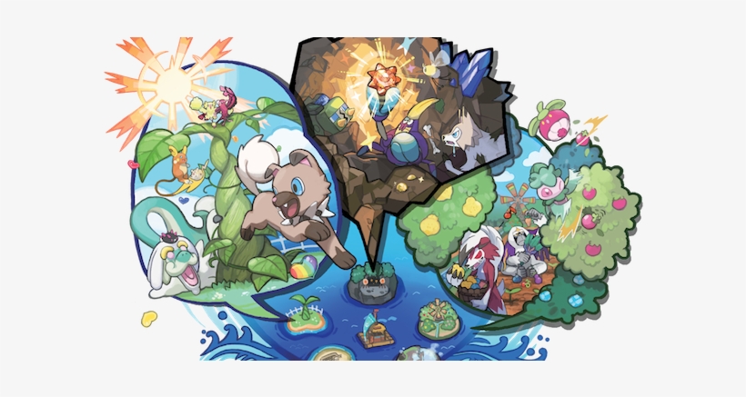 Pokémon Sun And Moon Trailer Reveals Demo Launch Date, - Pokemon Sun And Moon Festival Plaza, transparent png #2225483