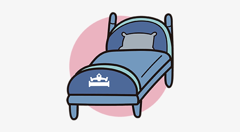 Rate Hotel Beds Bed Icon With Logo On Bedhead Lozko Ilustracja Free Transparent Png Download Pngkey