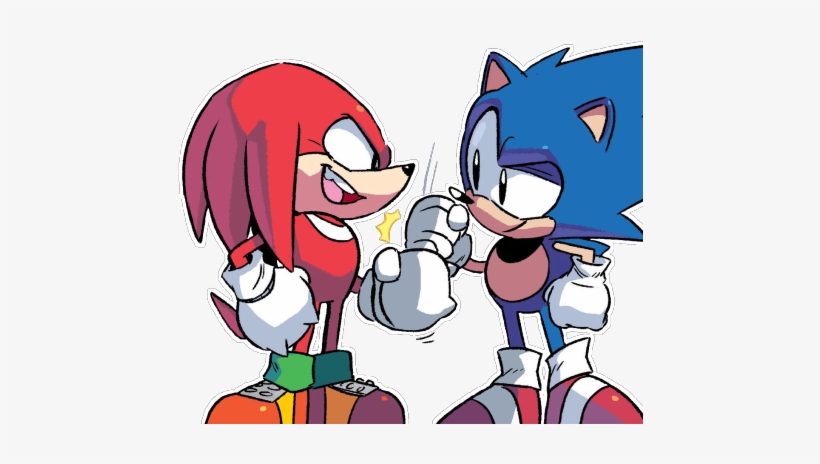 Transparent Image Of Sonic And Knuckles Being Bros - Sonic Mega Drive Knuckles, transparent png #2226345