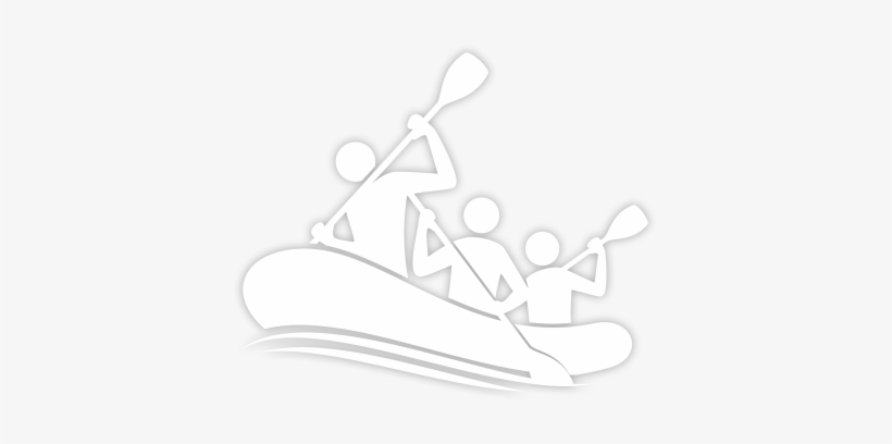 Rafting - Rafting White Icon Png, transparent png #2227649