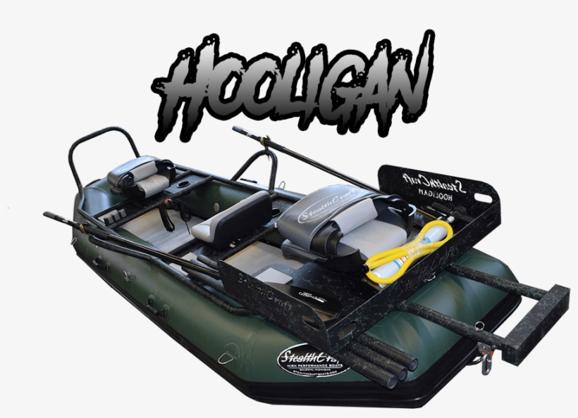 Hooligan Fly Fishing Raft - Rigid-hulled Inflatable Boat, transparent png #2228110