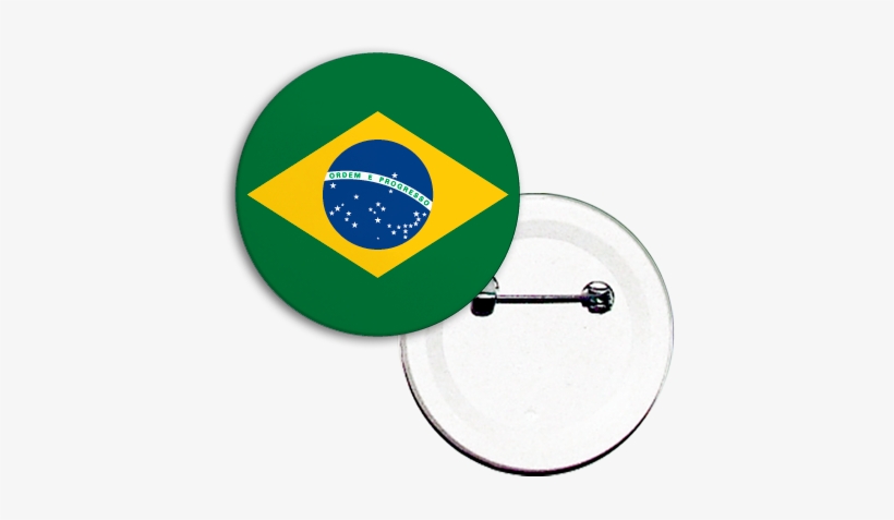 Boton Bandeira Do Brasil - Brazil Flag Circle, transparent png #2228451