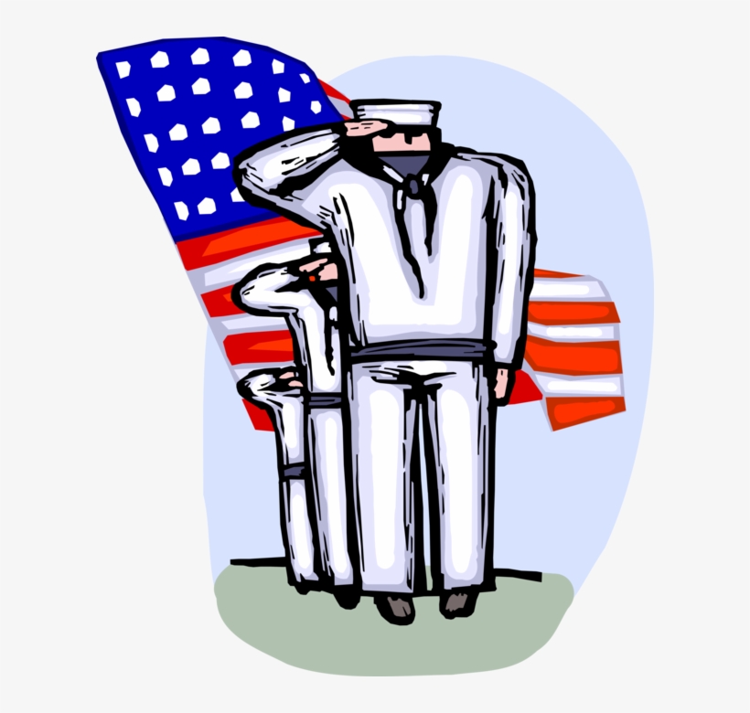 Vector Illustration Of United States Navy Marine Sailors - Illustration, transparent png #2228491