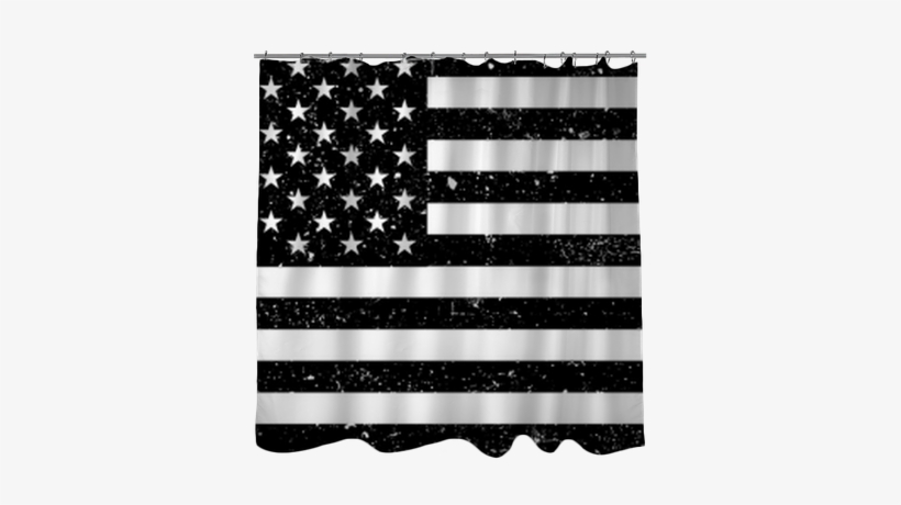 Grunge Monochrome United States Of America Flag - Border Between France And Spain, transparent png #2228526