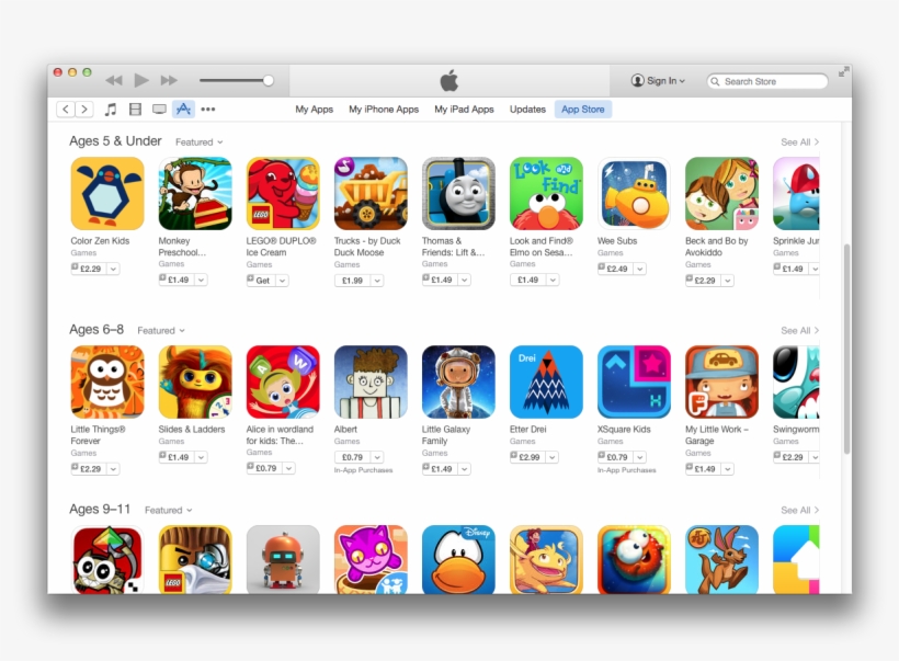 app store games for kids