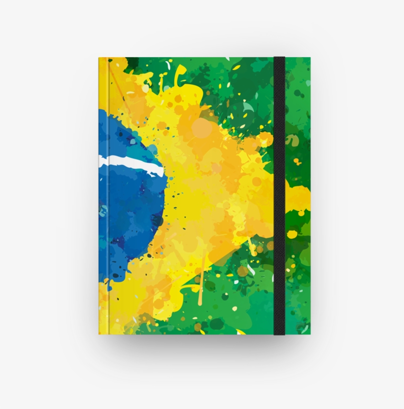 Caderno Bandeira Do Brasil De Incantiana - Brazil, transparent png #2228639