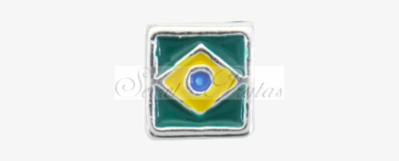 Berloque Bandeira Do Brasil Popup Berloque Bandeira - Emblem, transparent png #2228921