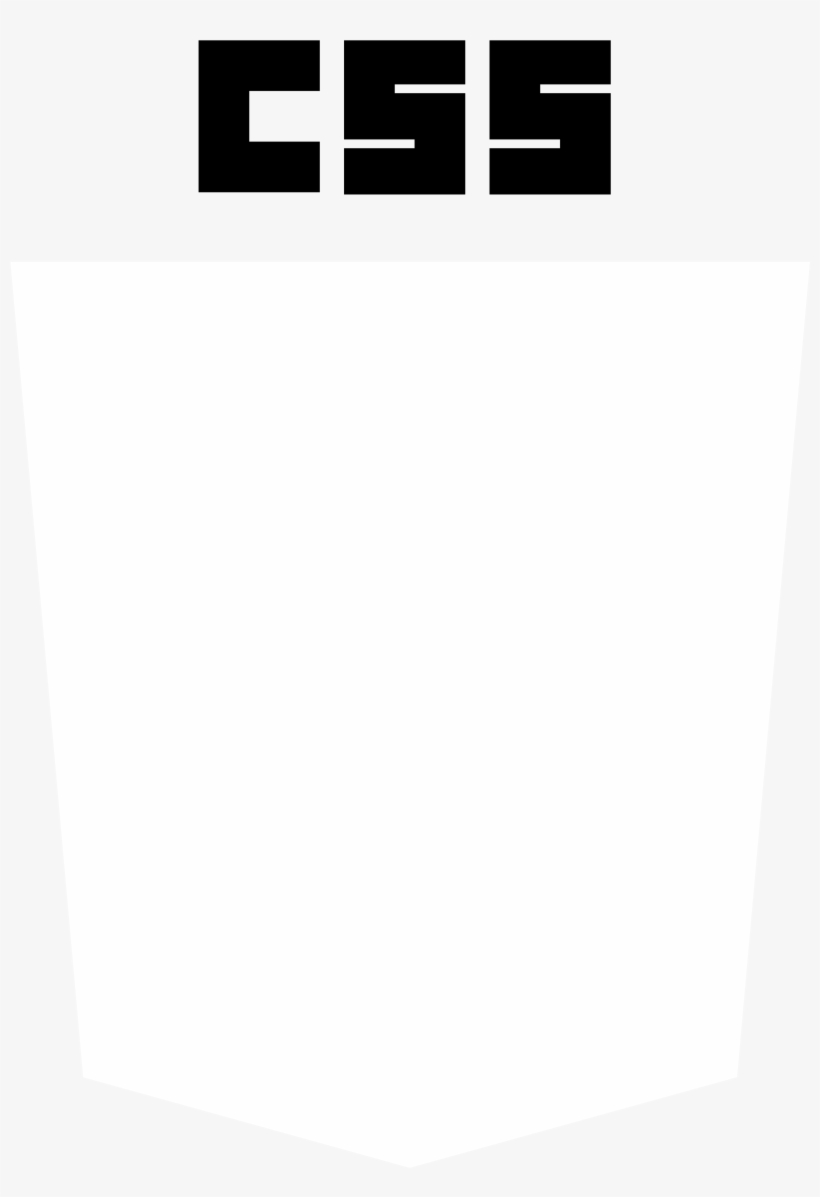 Css3 - Html Css Js Logo White - Free Transparent Png Download - Pngkey 83D