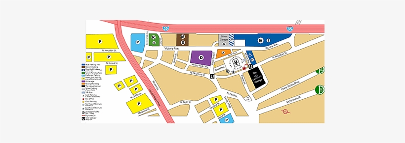 Dallas Stars Parking - American Airlines Center Will Call Map, transparent png #2230047