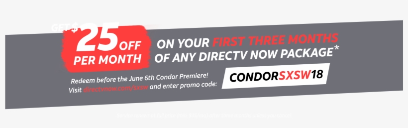 Directvnow Offer $25 Off Any Package For 3 Months At - Directv Now, transparent png #2230616