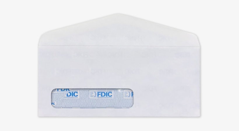 Laser Safe Window Envelopes With Fdic Security Tint - Envelope, transparent png #2231426