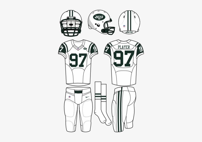 New York Titans - New York Jets Home Uniform, transparent png #2231823