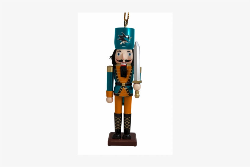 San Jose Sharks Nutcracker Ornament - Carolina Panthers 4" Nutcracker Ornament, transparent png #2232809