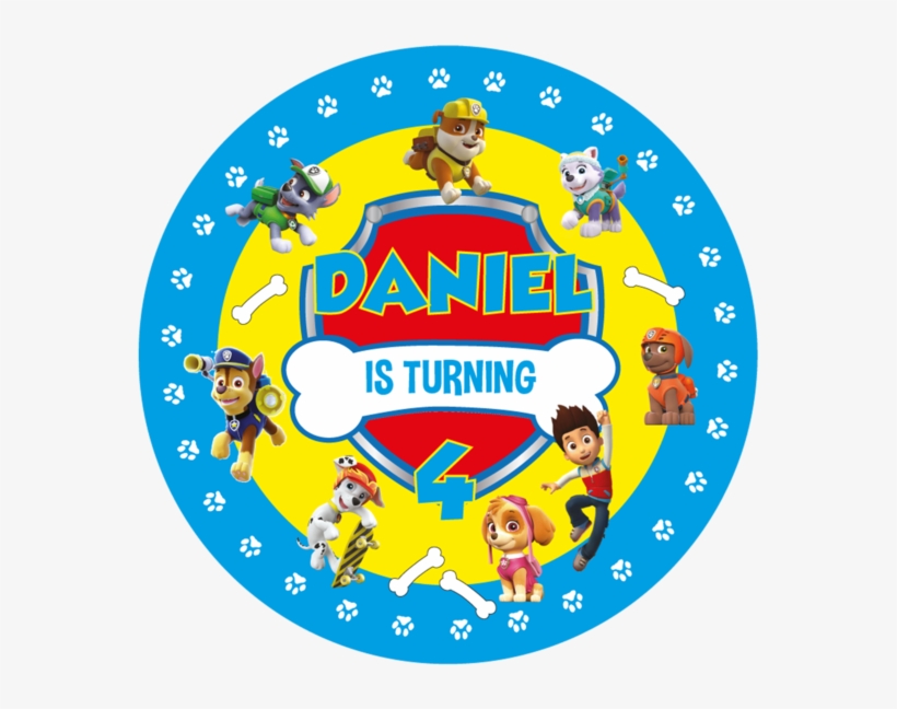 Paw Patrol Blue Party Box Stickers - Sweet City Logo, transparent png #2232810