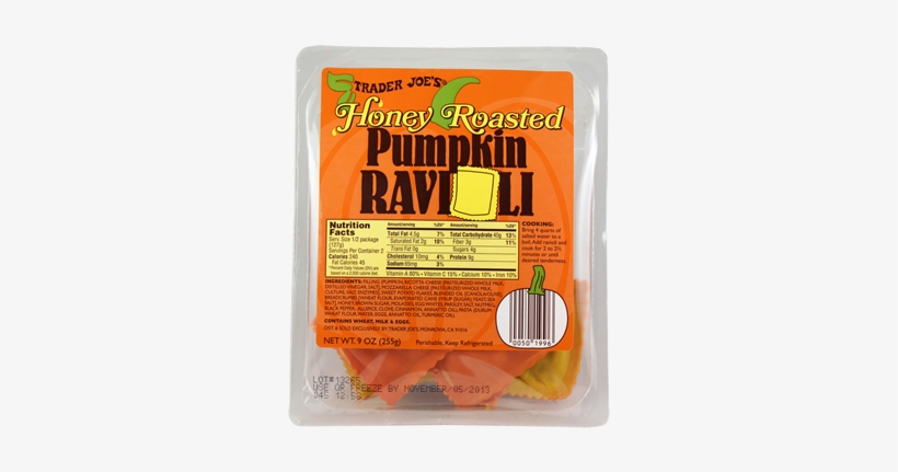 Honey Roasted Pumpkin Ravioli - Trader Joe's Pumpkin Ravioli, transparent png #2233865
