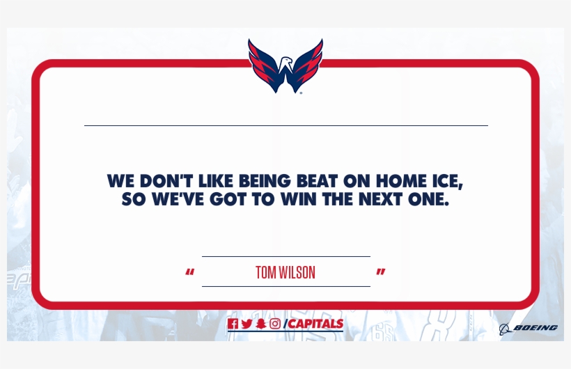 @tom Wilso - Washington Capitals, transparent png #2235142