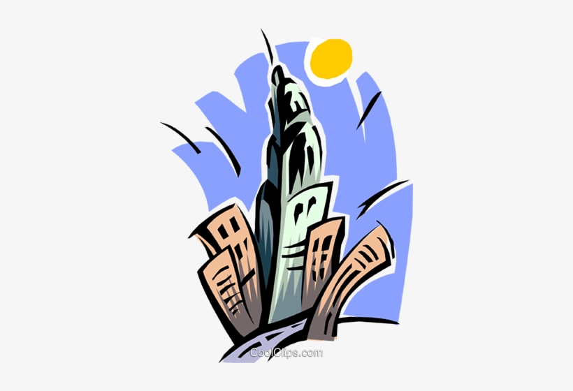 City Skyline Empire State Building Royalty Free Vector - City State Clipart, transparent png #2236978