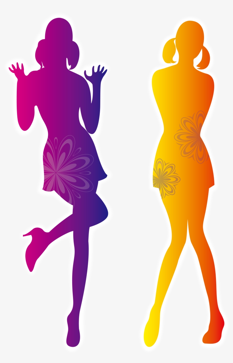 Banner Black And White Download Fashion Silhouette - Fashion Poster, transparent png #2237597