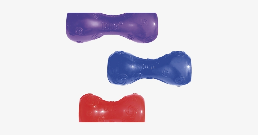 kong squeezz dumbbell dog toy