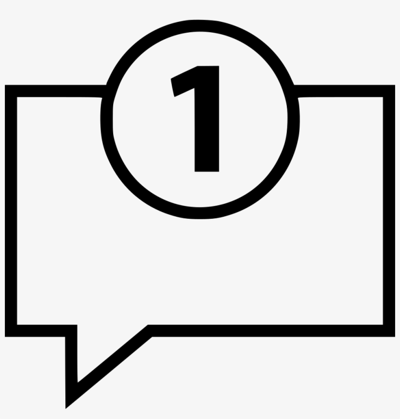 Bubble Chat Number One Comments, transparent png #2238493