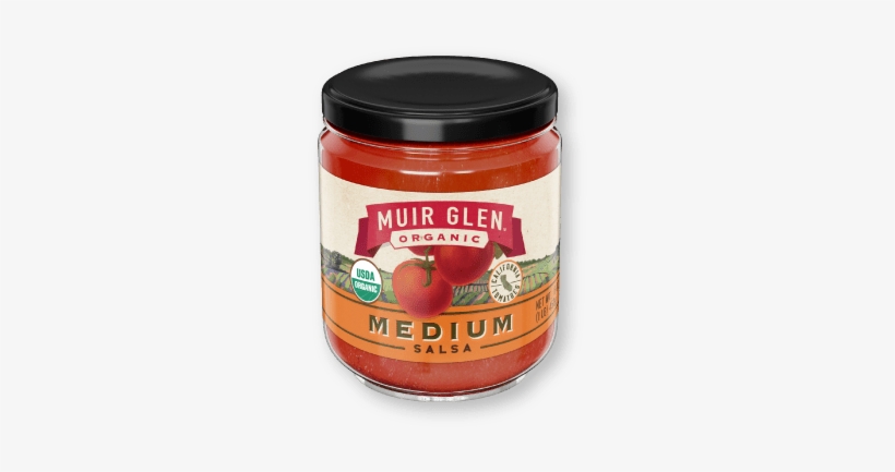 Jar Of Muir Glen Medium Salsa - Muir Glen Organic Fire Roasted Diced Tomatoes 15.5, transparent png #2238694