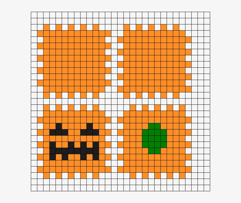 3d Pumpkin Perler Bead Patterns, transparent png #2238766