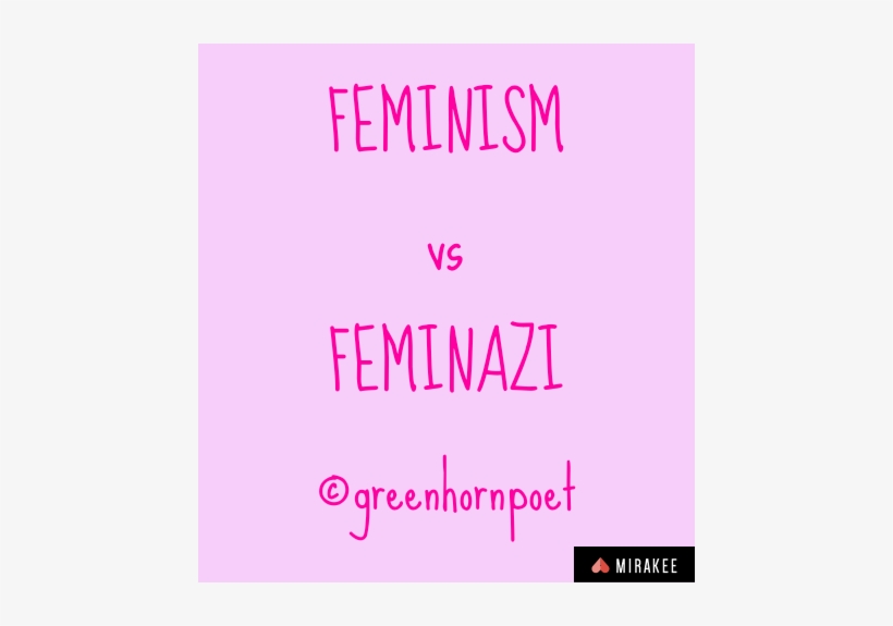 Feminism Vs Feminazi - Poet, transparent png #2239137