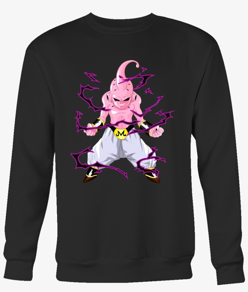 Unisex Sweatshirt T Shirt - Kid Buu Shirt, transparent png #2239619
