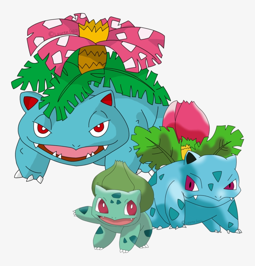 Image Png Fantendo - Bulbasaur Evolution Line, transparent png #2239932